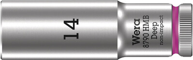 WERA 8790 HMB Deep Nástrojná hlavica, upínacia časť 3/8", 14 x 64 mm