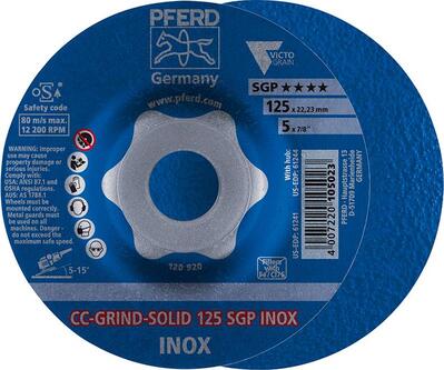 PFERD Kotúč brúsny 125 SGP INOX CC-GRIND-SOLID Pferd