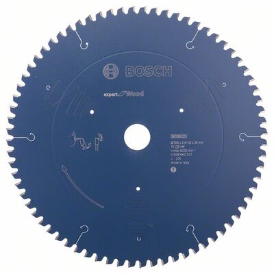 BOSCH 2608642531 - Pílový kotúc Expert for Wood 305 x 30 x 2,4 mm, 72