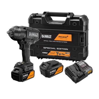 DeWALT Bezuhlíkový 1/2" rázový uťahovák DEWALT® x McLaren F1 Team 18 V XR®– 2 X batéria 5 Ah DCF99MP       