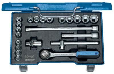 GEDORE D 30 HMU-3 Sada nástrčných kľúčov 3/8" 22-dielna UD-profil 6-22 mm