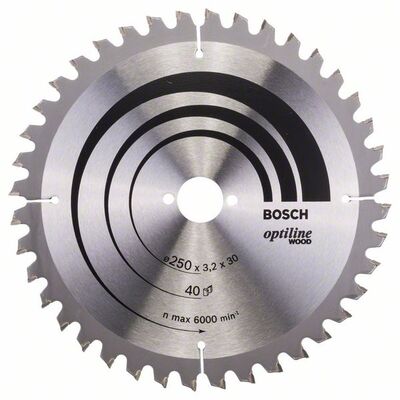 BOSCH Pílový kotúc Optiline Wood 250 x 30 x 3,2 mm, 40