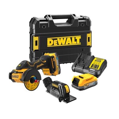DeWALT DCS438E2T Aku rezačka univerzálna PowerStack 18V, 1,7 Ah