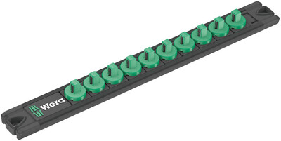 WERA 9600 Magnetická lišta pre hlavice, 1/4", bez výbavy, 30 x 270 mm