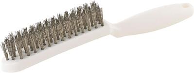 LESSMANN Kartáč drôtený 4 rad 0,35mm nerez PVC Lessmann