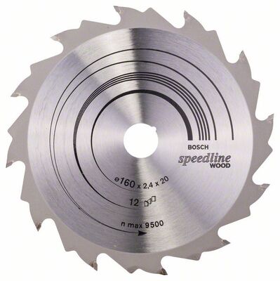 BOSCH 2608640786 - Pílový kotúc Speedline Wood 160 x 20 x 2,4 mm, 12