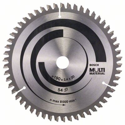 BOSCH 2608640508 - Pílový kotúč Multi Material 190 x 20/16 x 2,4 mm, 54 2608640508