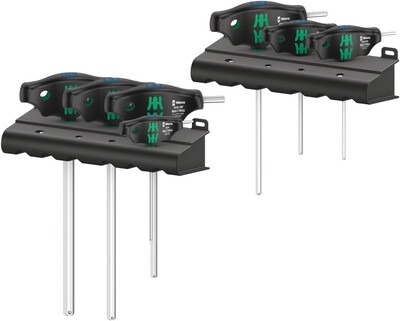 WERA 454/7 HF Set 1, sada skrutkovačov Hex-Plus s priečnou rukoväťou a zaisťovacou funkciou, 7-dielna