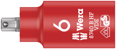 WERA 8740 B VDE HF Zyklop zástrčný nástavec, izolovaný, s pridržiavacou funkciou, upínacia časť 3/8", 6 x