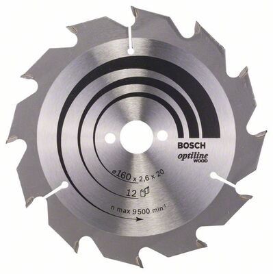 BOSCH 2608641173 - Pílový kotúc Optiline Wood 160 x 20/16 x 2,6 mm, 12