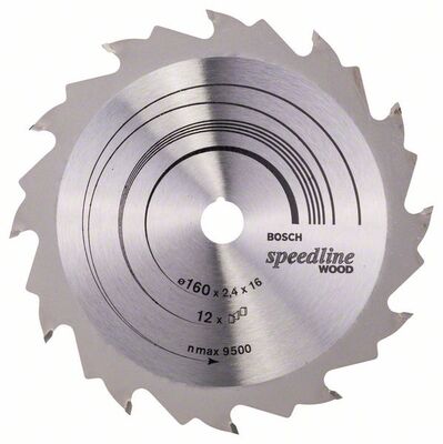 BOSCH 2608640784 - Pílový kotúc Speedline Wood 160 x 16 x 2,4 mm, 12