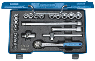 GEDORE D 30 HMU-10 Sada nástrčných kľúčov 3/8" 22-dielna UD-profil 6-22 mm