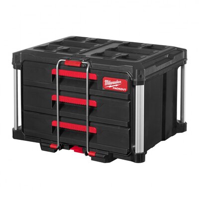 MILWAUKEE PACKOUT BOX NA NÁRADIE S 3 ZÁSUVKAMI 4932472130