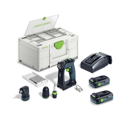 FESTOOL Akumulátorový vrtací šroubovák CXS 18 TBX4,0 I-Set  579354