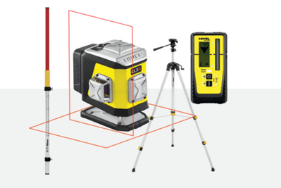 NIVEL SYSTEM Laser krížový 2x 360° s červeným lúčom CL2R Set