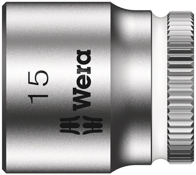 WERA 8790 HMA Nástrojová hlavica Zyklop, upínacia časť 1/4", 15 x 23 mm