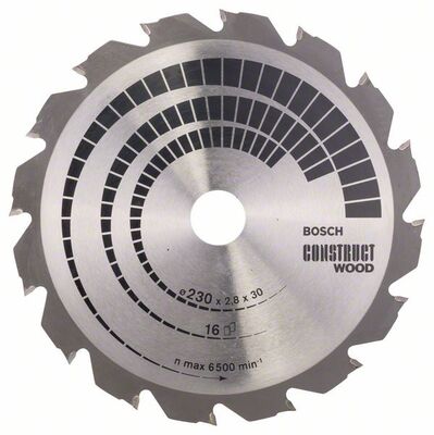 BOSCH 2608640635 - Pílový kotúc Construct Wood 230 x 30 x 2,8 mm, 16