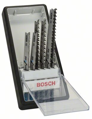 BOSCH 2607010531 - 6-dielna súprava pílových listov do priamociarych píl Robust Line Progressor, so stopko