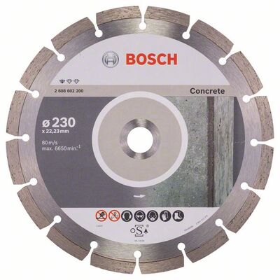 BOSCH Diamantový rezací kotúc Standard for Concrete 230 x 22,23 x 2,3 x 10 mm