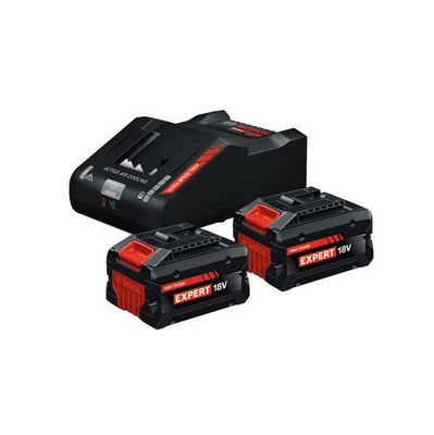 BOSCH EXPERT 2 × EXBA18V-80 + EXAL18V-160 - Sada dvou akumulátorů 18V 8Ah a nabíječky - 1600A0373T