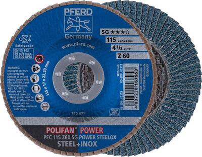 PFERD Kotúč lamelový 115 Z60 Z oceľ inox PFC SG Pferd
