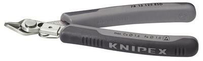 KNIPEX Fogó oldalsó 125 mm-es inox ESD Electronic SuperKnips / 7813125 ESD Knipex