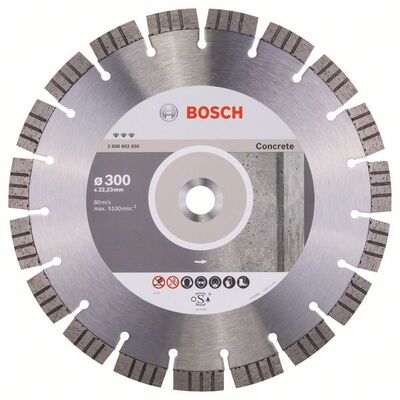 BOSCH Diamantový rezací kotúc Best for Concrete 300 x 22,23 x 2,8 x 15 mm