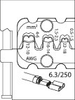 GEDORE 8140-11 Modulárny vložka pre ploché konektory 6,3