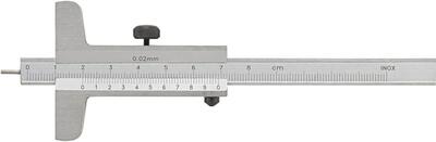 FORTIS Hĺbkomer posuvný 80/0,02mm DIN862 s kolíkom Fortis