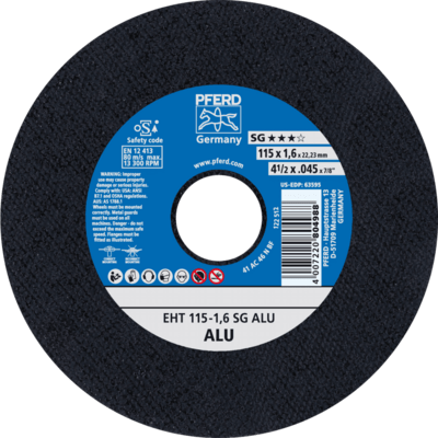 PFERD TOOLS Rezné kotúče EHT 115-1,6 SG ALU