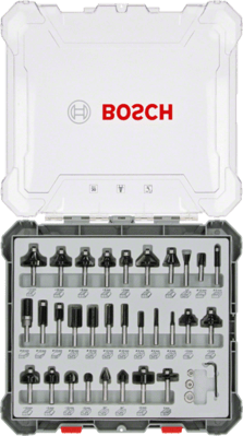 BOSCH Súprava frézovacích bitov, 30 ks, zmiešané, 6 mm driek - 2 607 017 474