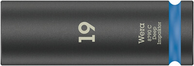 WERA 8790 C Impaktor Deep nástrčná hlavica s pripojovacím rozmerom 1/2", 19 x 83 mm