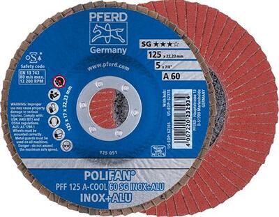 PFERD Kotúč lamelový 125 Z80 A-COOL inox alu PFF SG Pferd