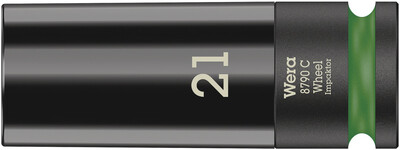 WERA 8790 C Wheel Impaktor Nástrčná hlavice, upínací časť 1/2", 21 x 85 x 32 mm