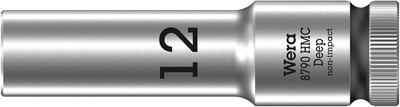 WERA 8790 HMC Deep Nástrojná hlavica, upínacia časť 1/2", 12 x 83 mm