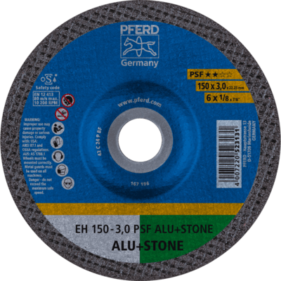 PFERD TOOLS Rezné kotúče EH 150-3,0 PSF ALU+STONE