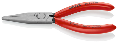 KNIPEX 30 11 140 SB Kliešte s dlhým nosom poplastované čierne atramentované 140 mm
