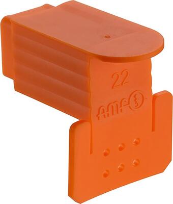 Kryt bočný T-drážky 6486AO 28mm oranžová AMF