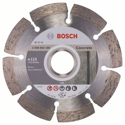 BOSCH Diamantový rezací kotúc Standard for Concrete 115 x 22,23 x 1,6 x 10 mm