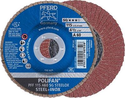 PFERD Kotúč lamelový 115 Z60 A oceľ inox plast PFF SG Pferd