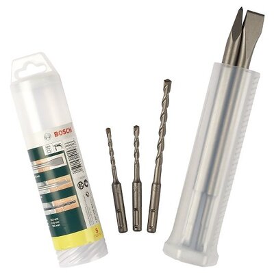 BOSCH 5 részes véső és fúrókalapács készlet SDS plus - 2607019455
