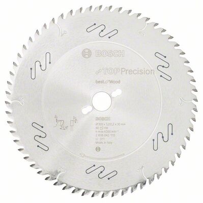 BOSCH Pílový list do okružnej píly Top Precision Best for Wood 300 x 30 x 3,2 mm, 60