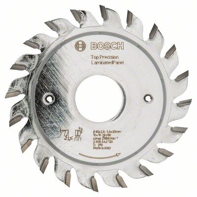 BOSCH Predrezávací kotúc Top Precision Laminated Panel 80 x 20 x 2,8-3,6 mm, 10+10