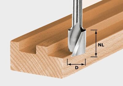 FESTOOL Špirálová drážkovacia fréza HS Spi S8 D20/25