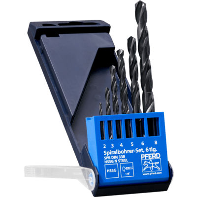 PFERD TOOLS Vrtacie a ponorné nástroje SADA 6tl.DIN338 HSSG N 2-8 OCEĽ