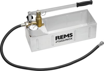 REMS Push INOX ručná tlaková skúšobná pumpa Tlakomer Rems s, p d 6 MPa/60 bar/870 psi
