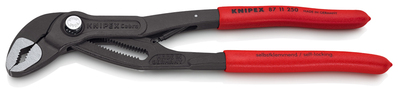 KNIPEX 87 11 250 SB Cobra®...matic Kliešte na vodné čerpadlá s protišmykovým plastovým povrchom šedá