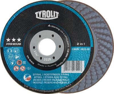TYROLIT Kotúč brúsny 125mm RONDELLER ocel nerez Tyrolit