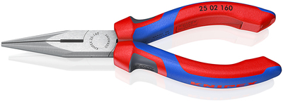 KNIPEX 25 02 160 SB Polguľaté bočné cvikacie kliešte (Kliešte pre rádiotechnikov) čierne atramentova