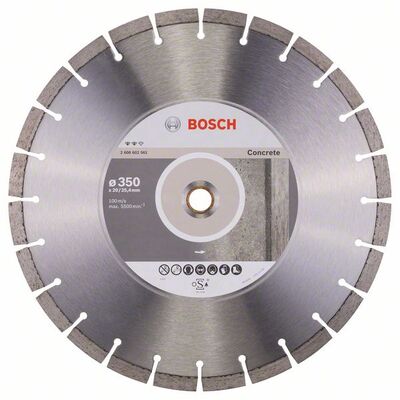 BOSCH Diamantový rezací kotouc Expert for Concrete 350 x 20,00 + 25,40 x 3,2 x 12 mm